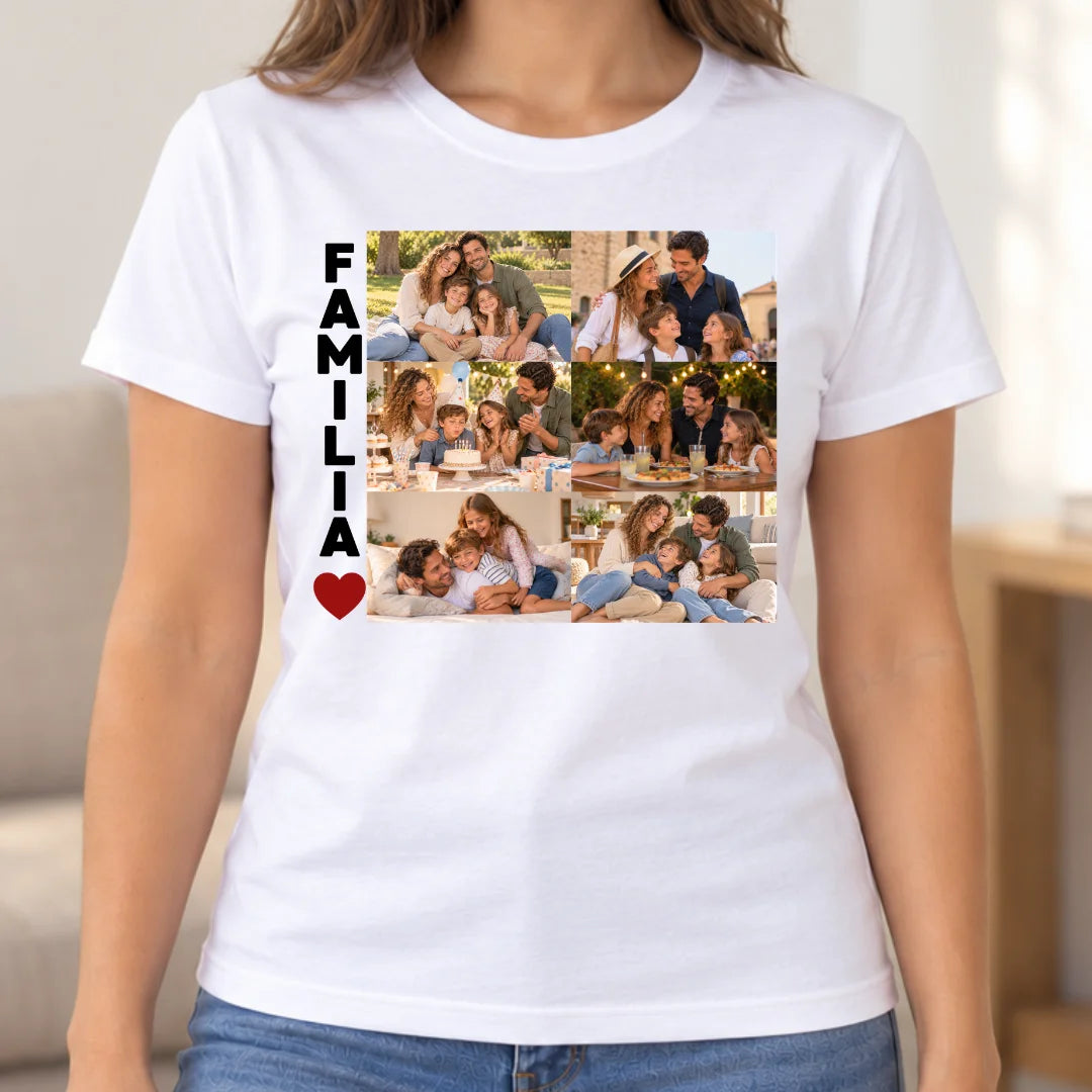 Familia Siempre – Camiseta Personalizada con Fotos