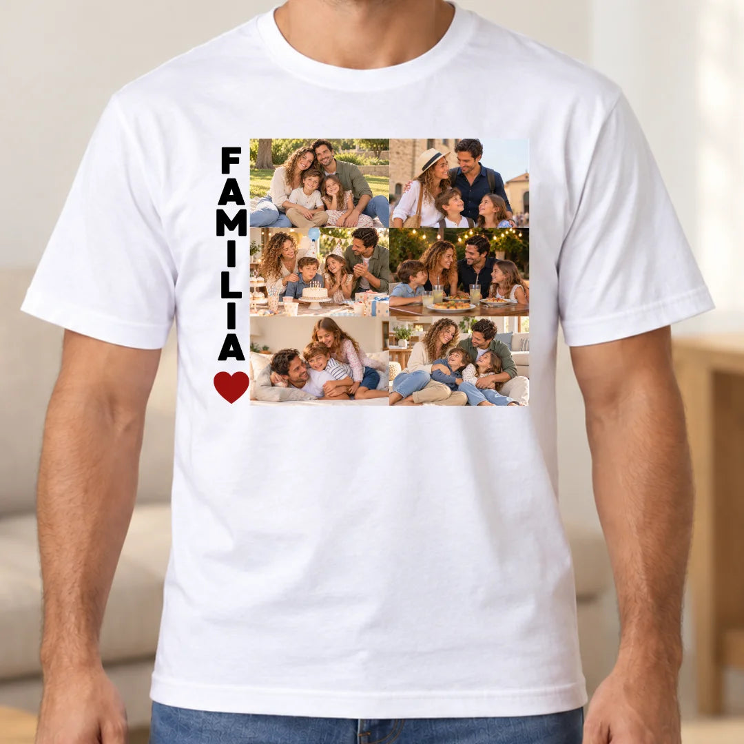 Familia Siempre – Camiseta Personalizada con Fotos