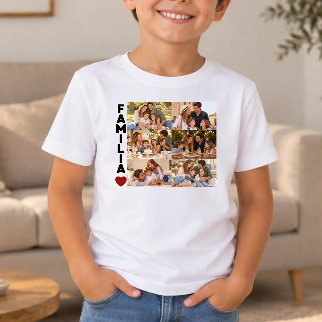Familia Siempre – Camiseta Personalizada con Fotos