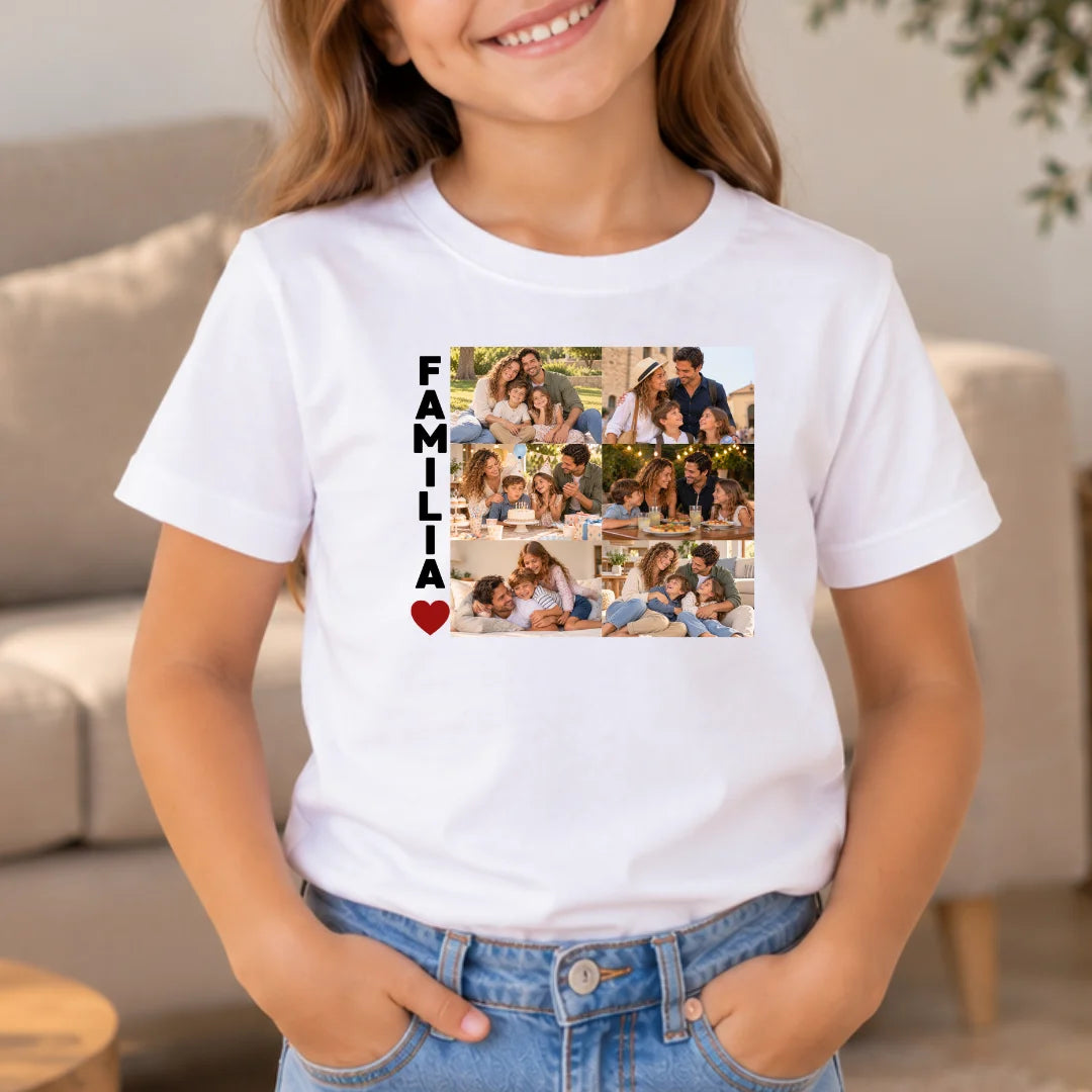 Familia Siempre – Camiseta Personalizada con Fotos