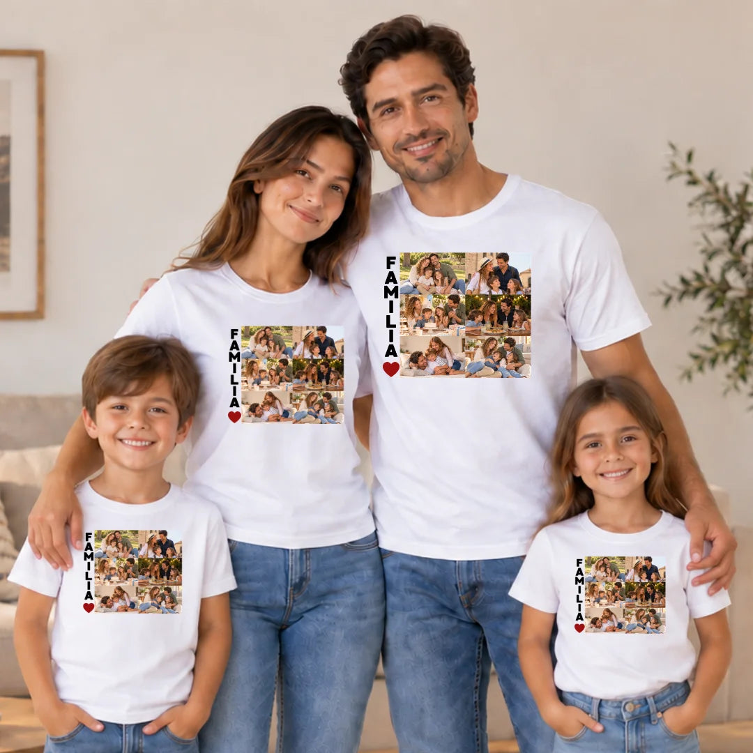 Familia Siempre – Camiseta Personalizada con Fotos