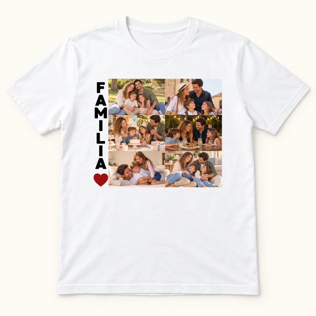 Familia Siempre – Camiseta Personalizada con Fotos