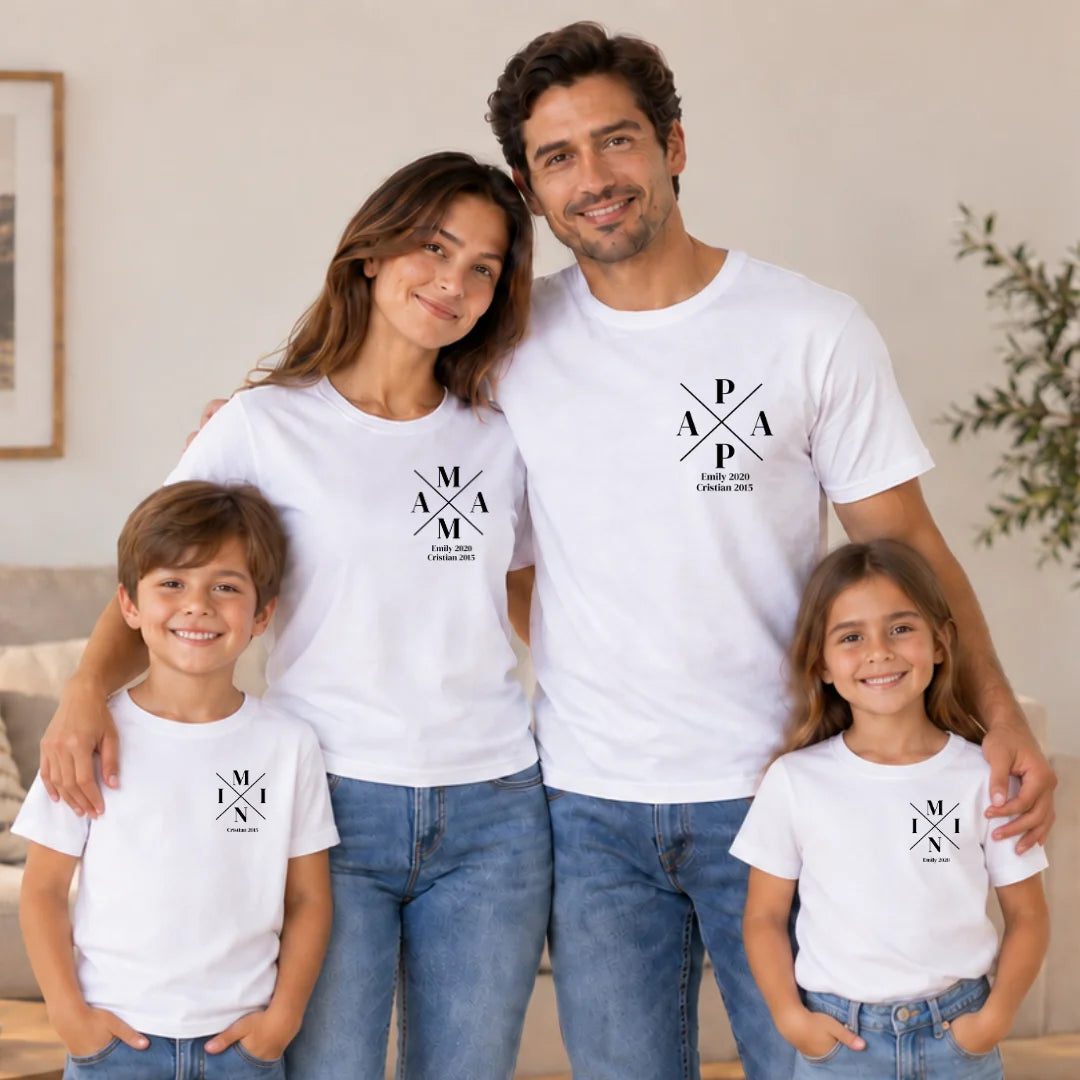 Nuestra Historia – Camiseta Personalizada con Nombres y Fechas