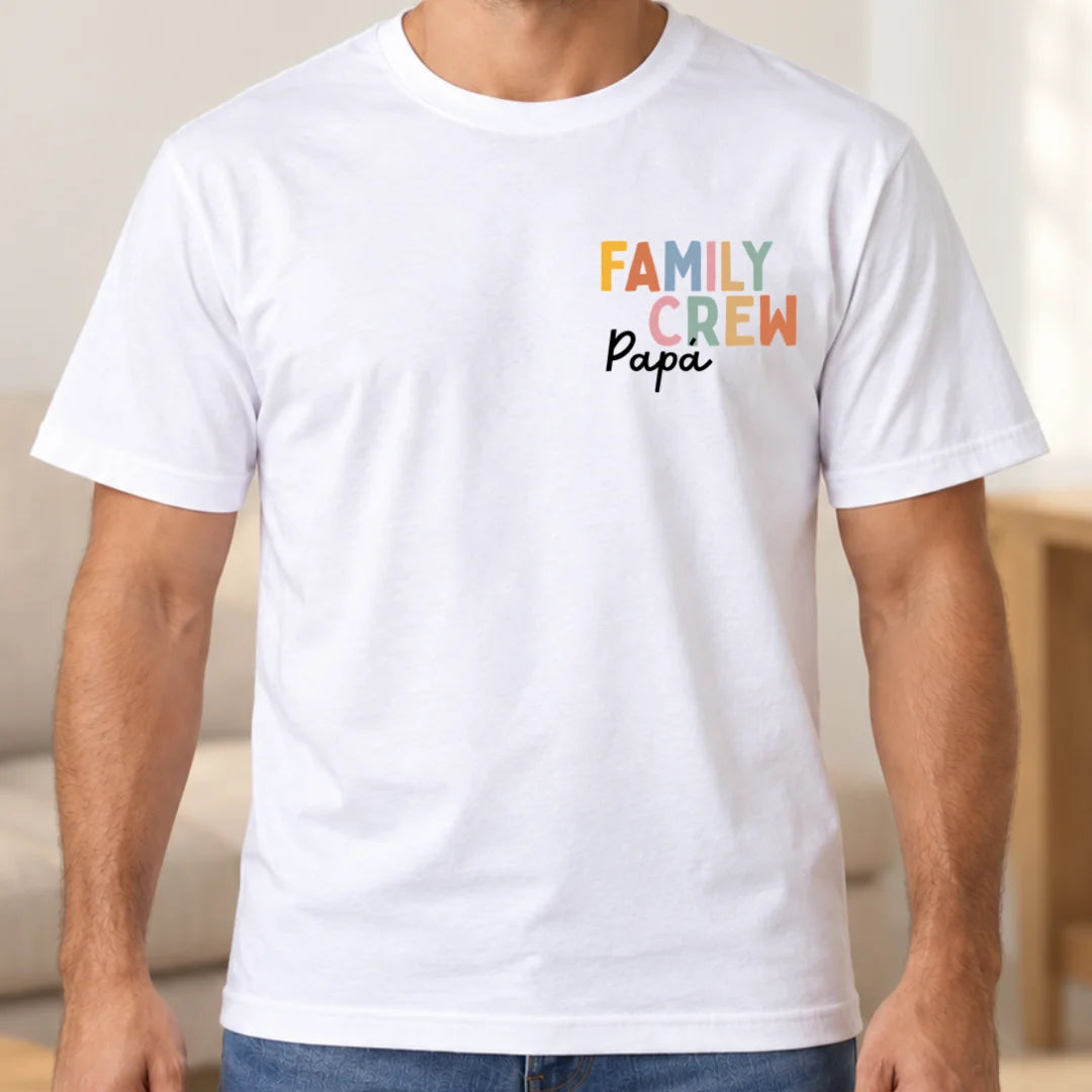 Family Crew – Camiseta Personalizada con Nombre o Apodo