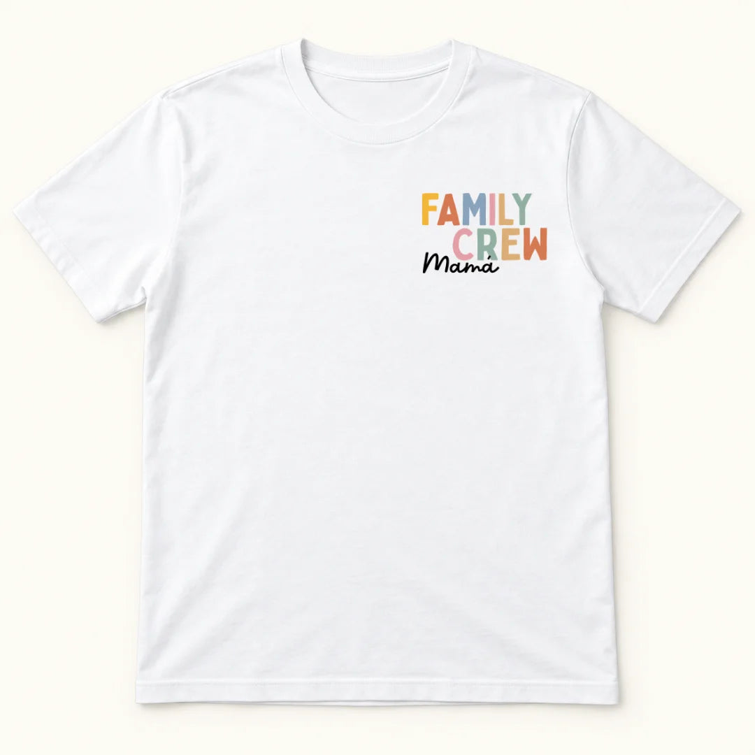 Family Crew – Camiseta Personalizada con Nombre o Apodo
