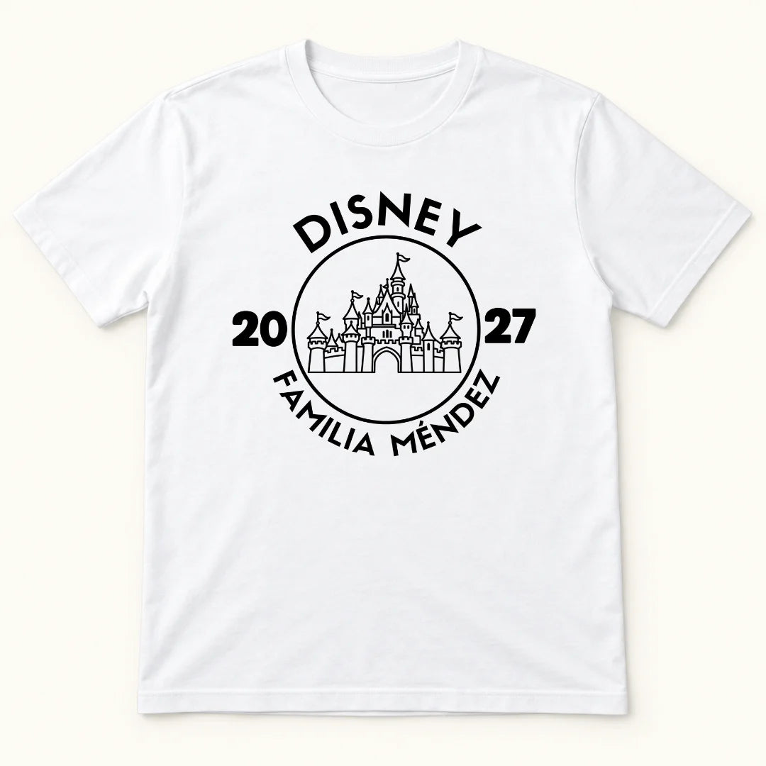 Nuestro Viaje Soñado – Camiseta Personalizada con Año y Nombre
