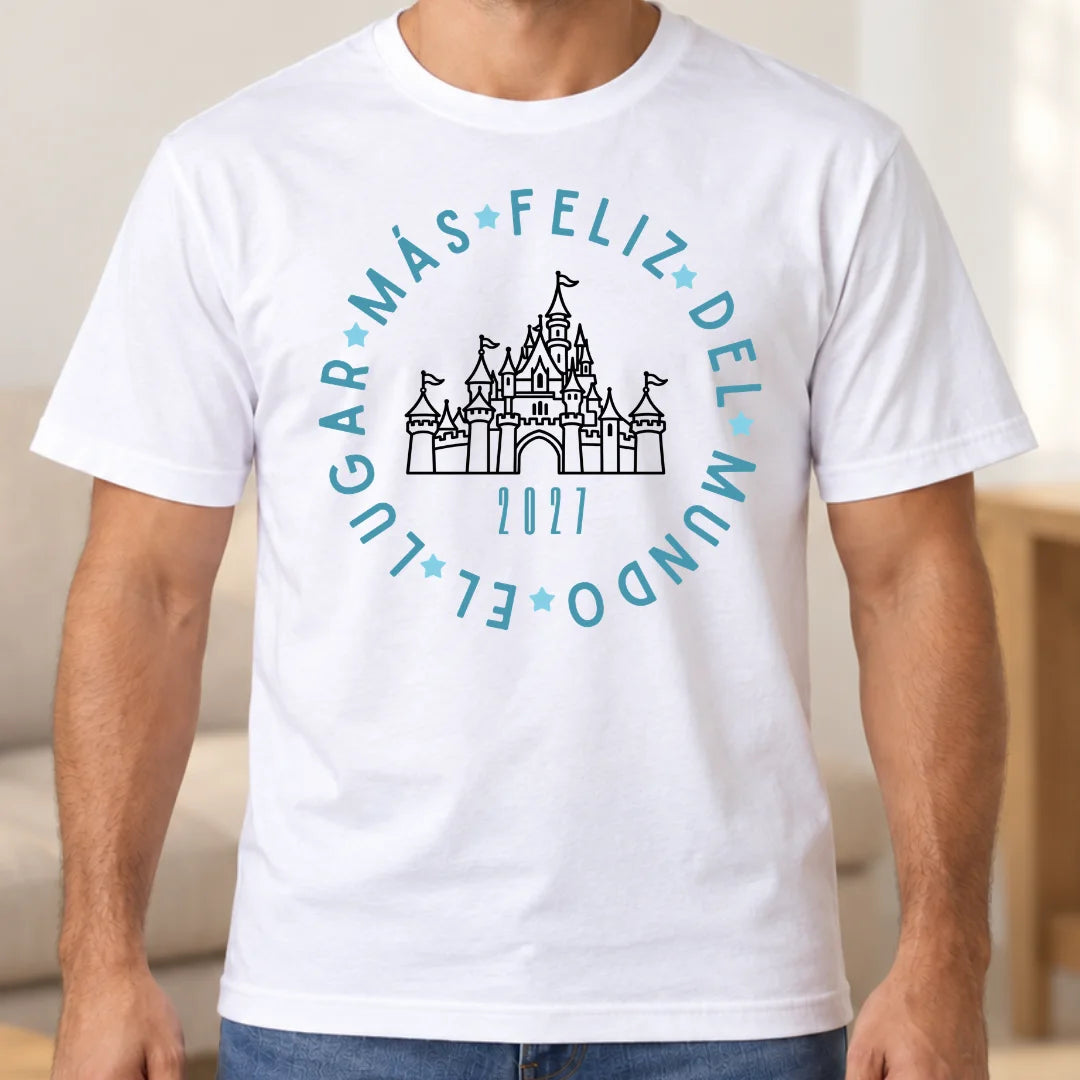 Nuestro Mundo Mágico – Camiseta Personalizada con Año y Nombre