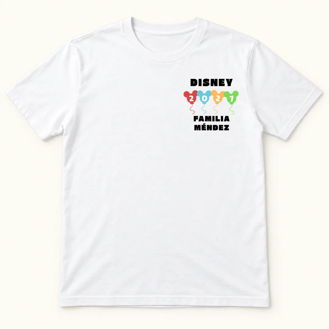 La Magia de Nuestro Viaje – Camiseta Personalizada con Año y Apellido