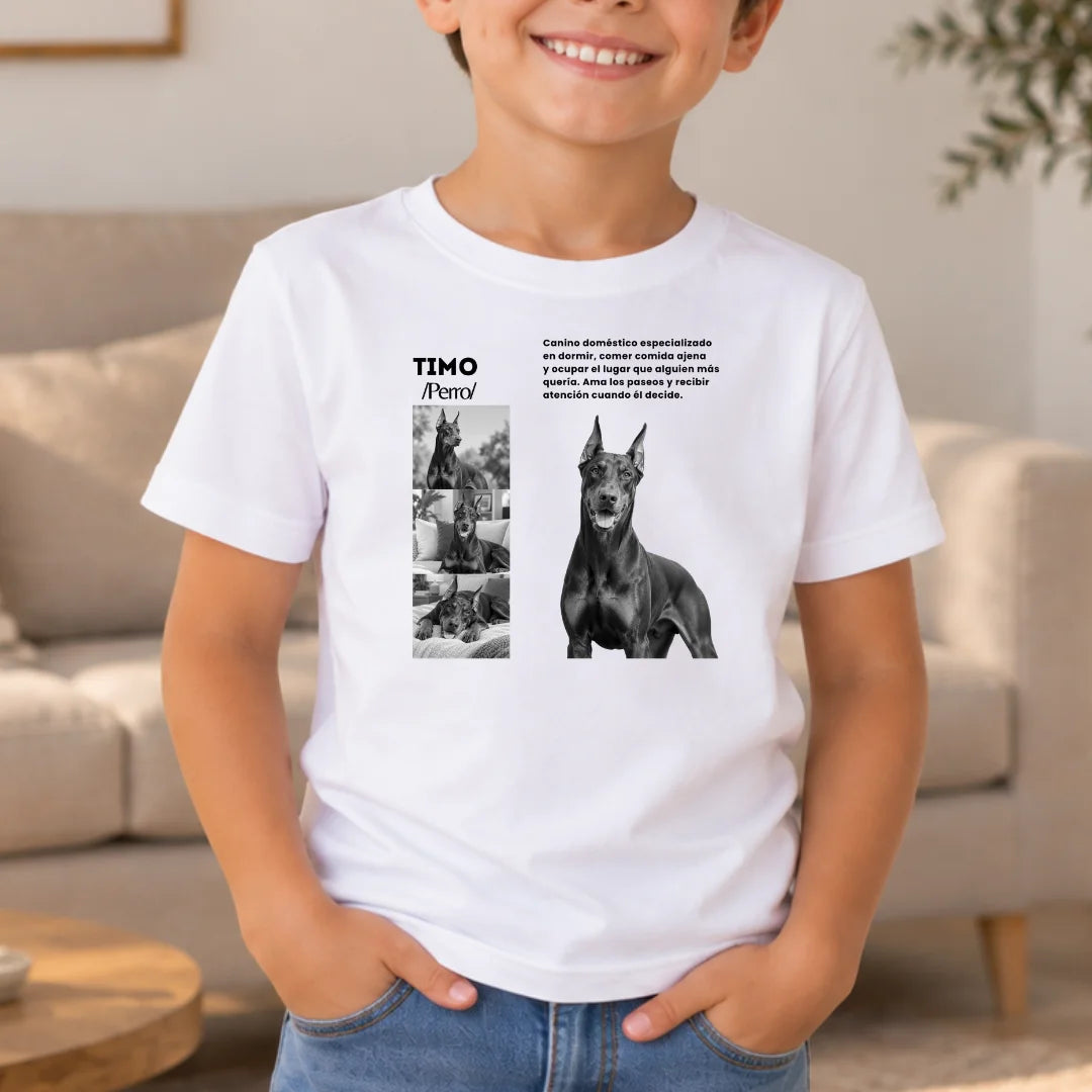 Mi Mascota, Mi Personaje Favorito – Camiseta Personalizada con Fotos y Nombre