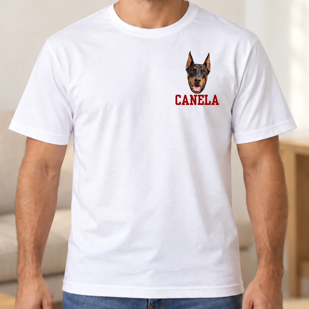 Mi Compañero de Cuatro Patas – Camiseta Personalizada con Foto y Nombre