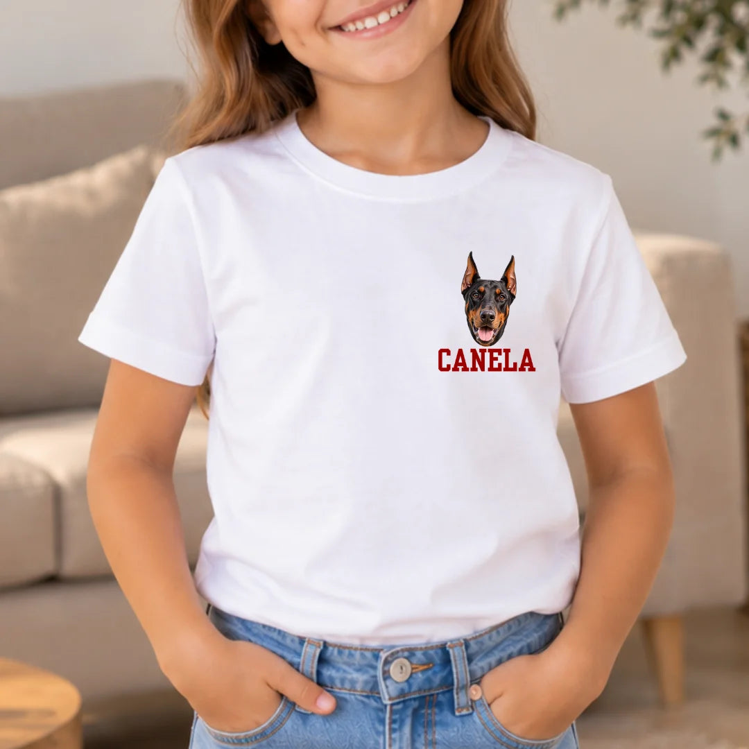 Mi Compañero de Cuatro Patas – Camiseta Personalizada con Foto y Nombre
