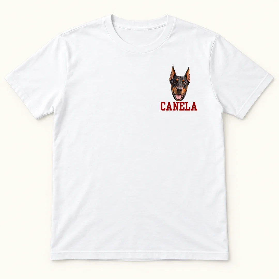 Mi Compañero de Cuatro Patas – Camiseta Personalizada con Foto y Nombre