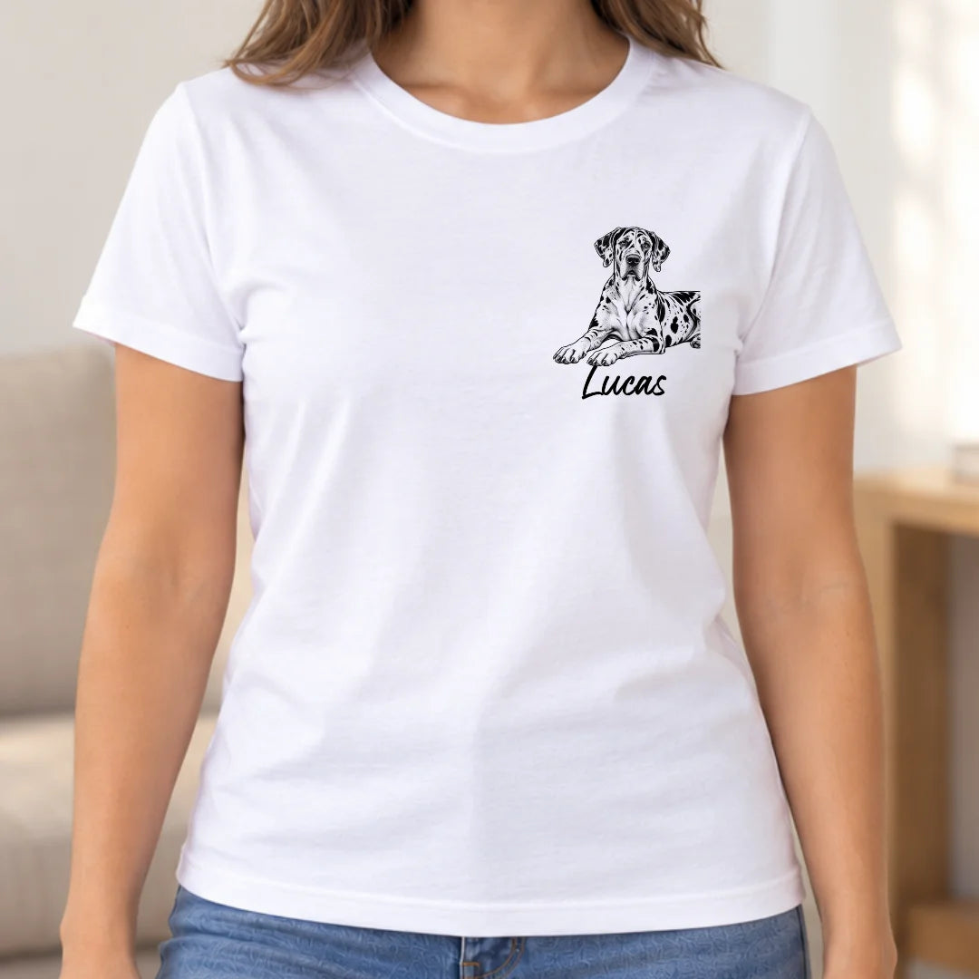 Tu Mascota, Tu Historia – Camiseta Personalizada con Foto y Nombre