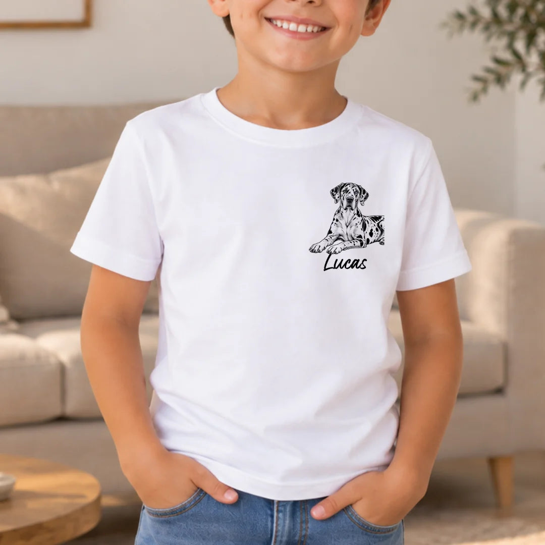 Tu Mascota, Tu Historia – Camiseta Personalizada con Foto y Nombre