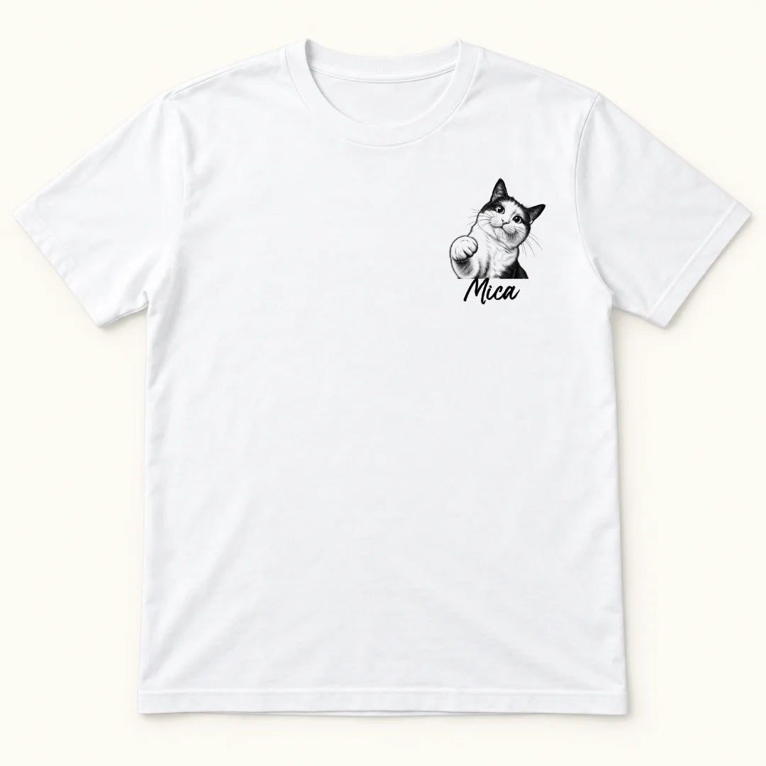 Tu Mascota, Tu Historia – Camiseta Personalizada con Foto y Nombre