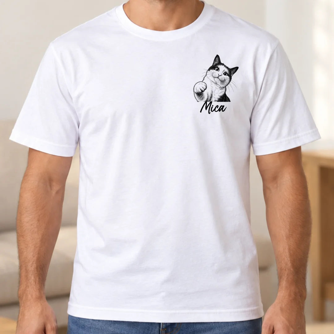 Tu Mascota, Tu Historia – Camiseta Personalizada con Foto y Nombre