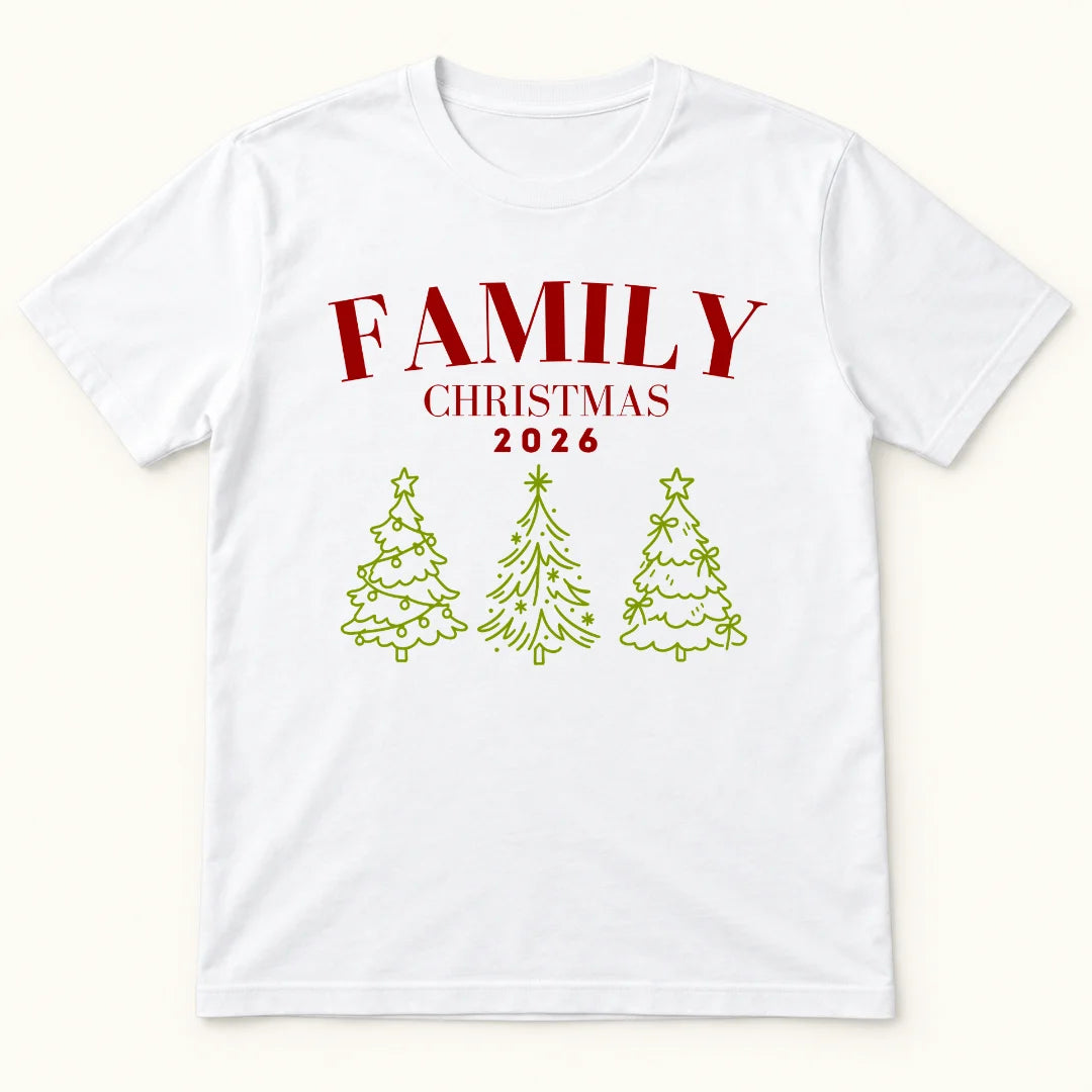 Nuestra Navidad en Familia – Camiseta Personalizada con Año
