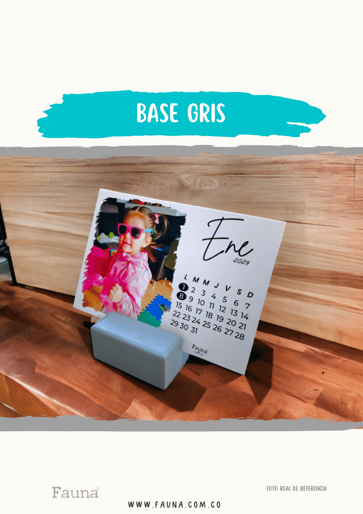 Calendario Personalizado de Escritorio con 12 Fotos - Fauna Regalos Personalizados