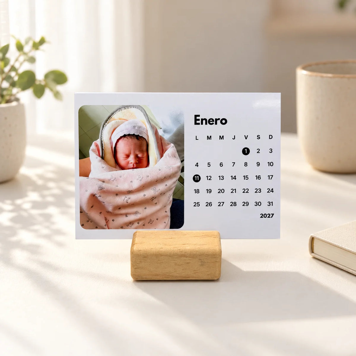 Calendario Personalizado de Escritorio con 12 Fotos