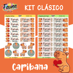 Capibara Natural 🦫 - Etiquetas Escolares Premium Personalizadas