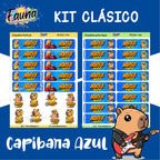 Capibara Azul 💙 - Etiquetas Escolares Premium Personalizadas