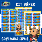Capibara Azul 💙 - Etiquetas Escolares Premium Personalizadas