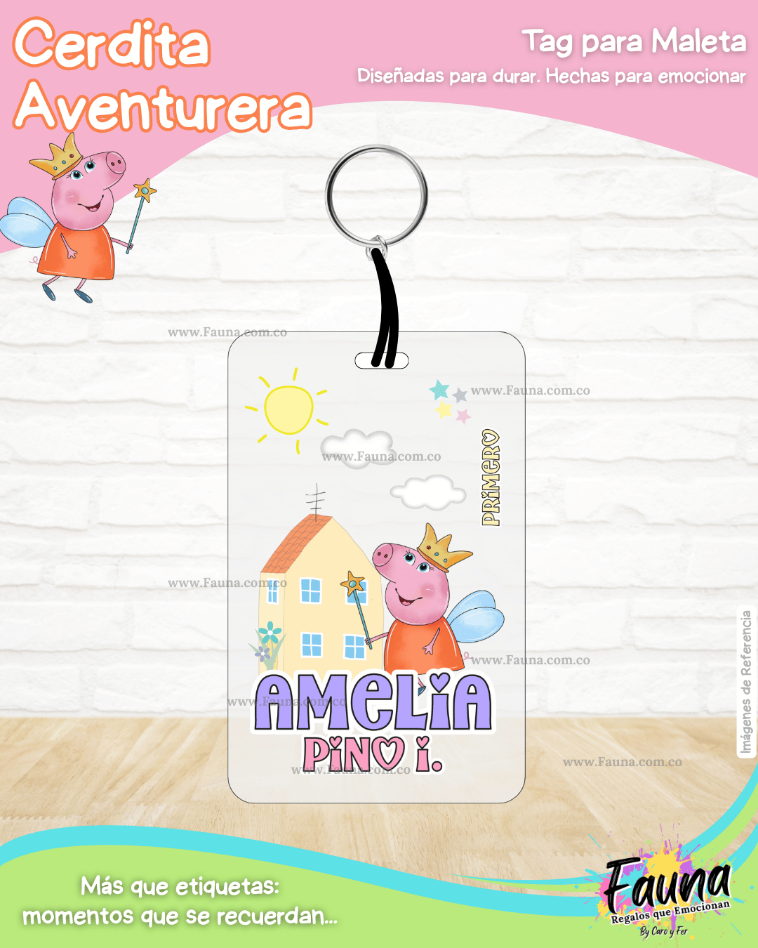Cerdita Aventurera 🐷 - Etiquetas Escolares Premium Personalizadas