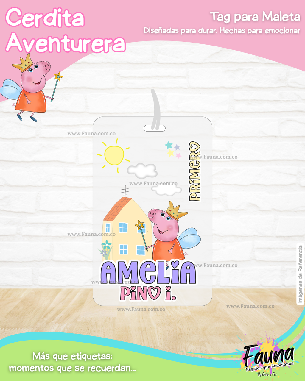 Cerdita Aventurera 🐷 - Etiquetas Escolares Premium Personalizadas