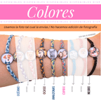 1 Pulsera Tejida a Mano con Foto Personalizada