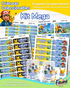 Criaturas Coleccionables 🟡 - Etiquetas Escolares Premium Personalizadas