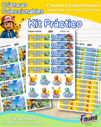Criaturas Coleccionables 🟡 - Etiquetas Escolares Premium Personalizadas