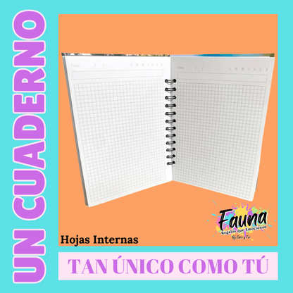 Cuaderno premium personalizado con foto portadas - Fauna Regalos que emocionan