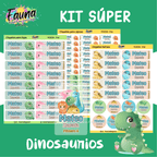 Dinosaurios 🦖 - Etiquetas Escolares Premium Personalizadas