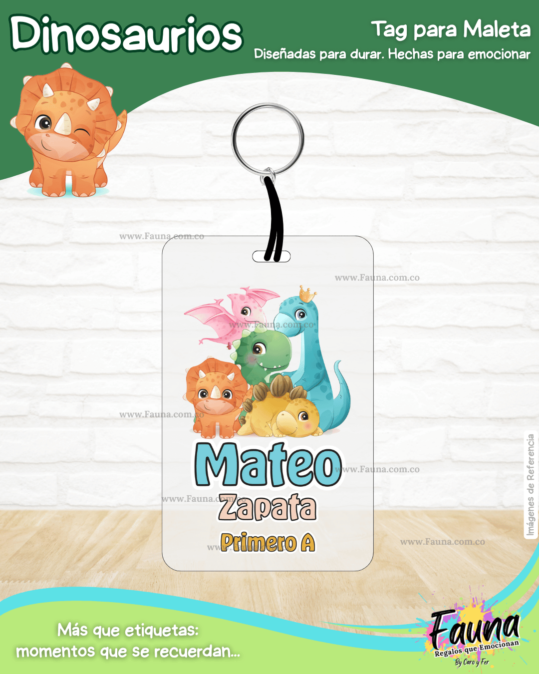 Dinosaurios 🦖 - Etiquetas Escolares Premium Personalizadas