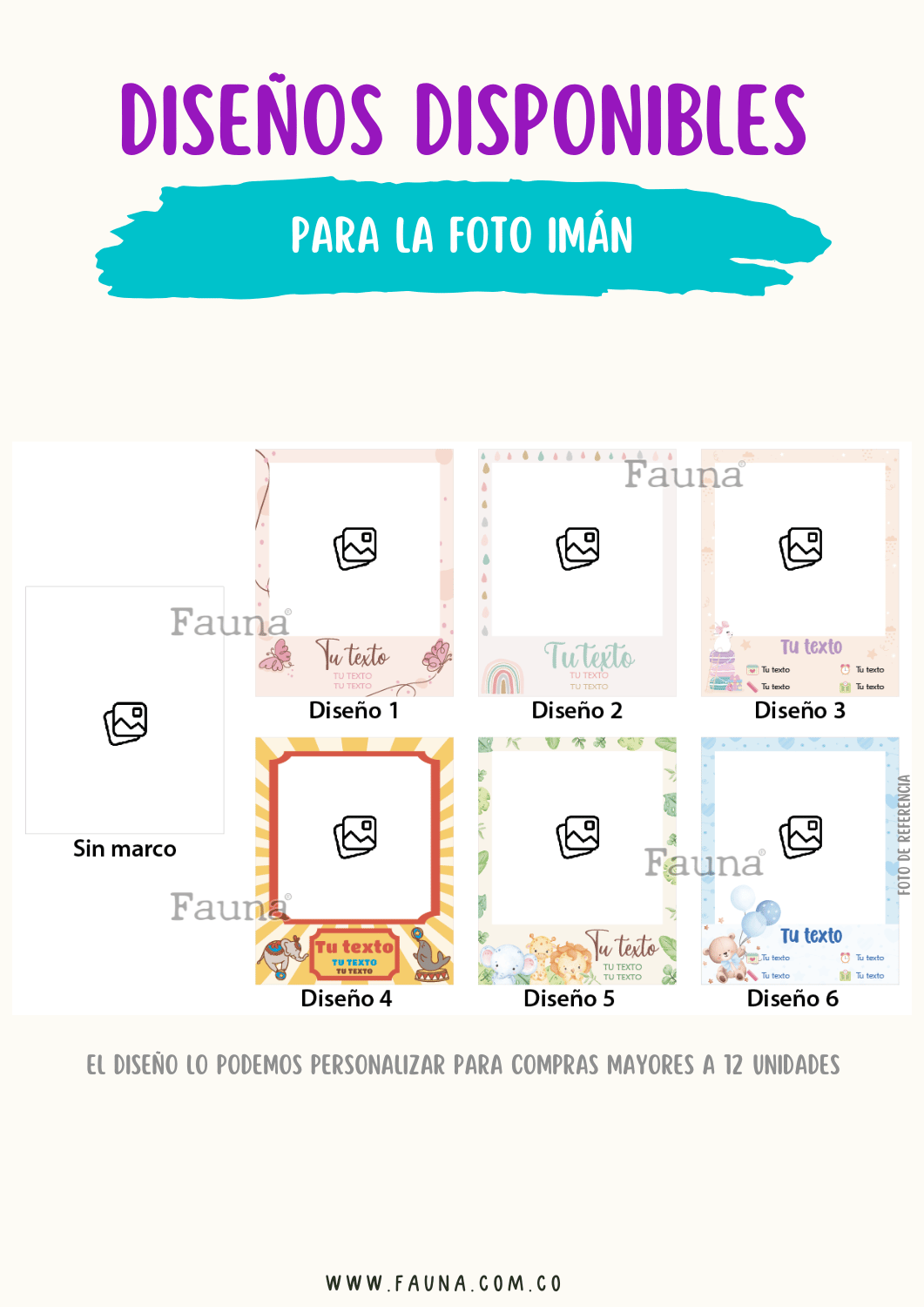 Foto Imán - Fauna Regalos Personalizados