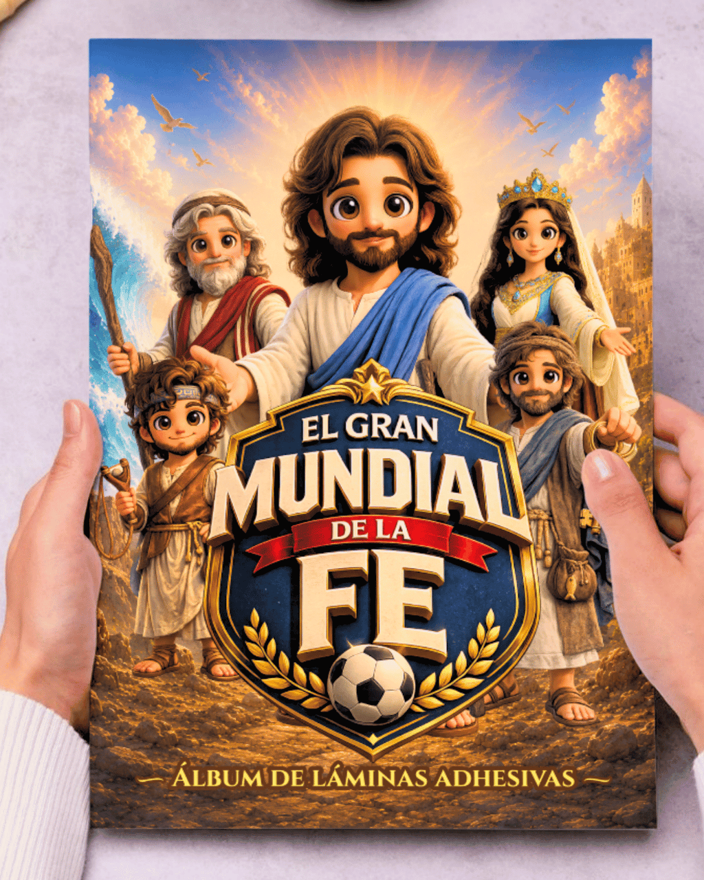 ⚽✨ El Gran Mundial de la Fe – Álbum de Láminas Bíblico para Niños (incluye todas las láminas)