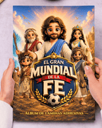 ⚽✨ El Gran Mundial de la Fe – Álbum de Láminas Bíblico para Niños (incluye todas las láminas)