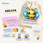 Abejita 🐝 - Etiquetas Escolares Premium Personalizadas