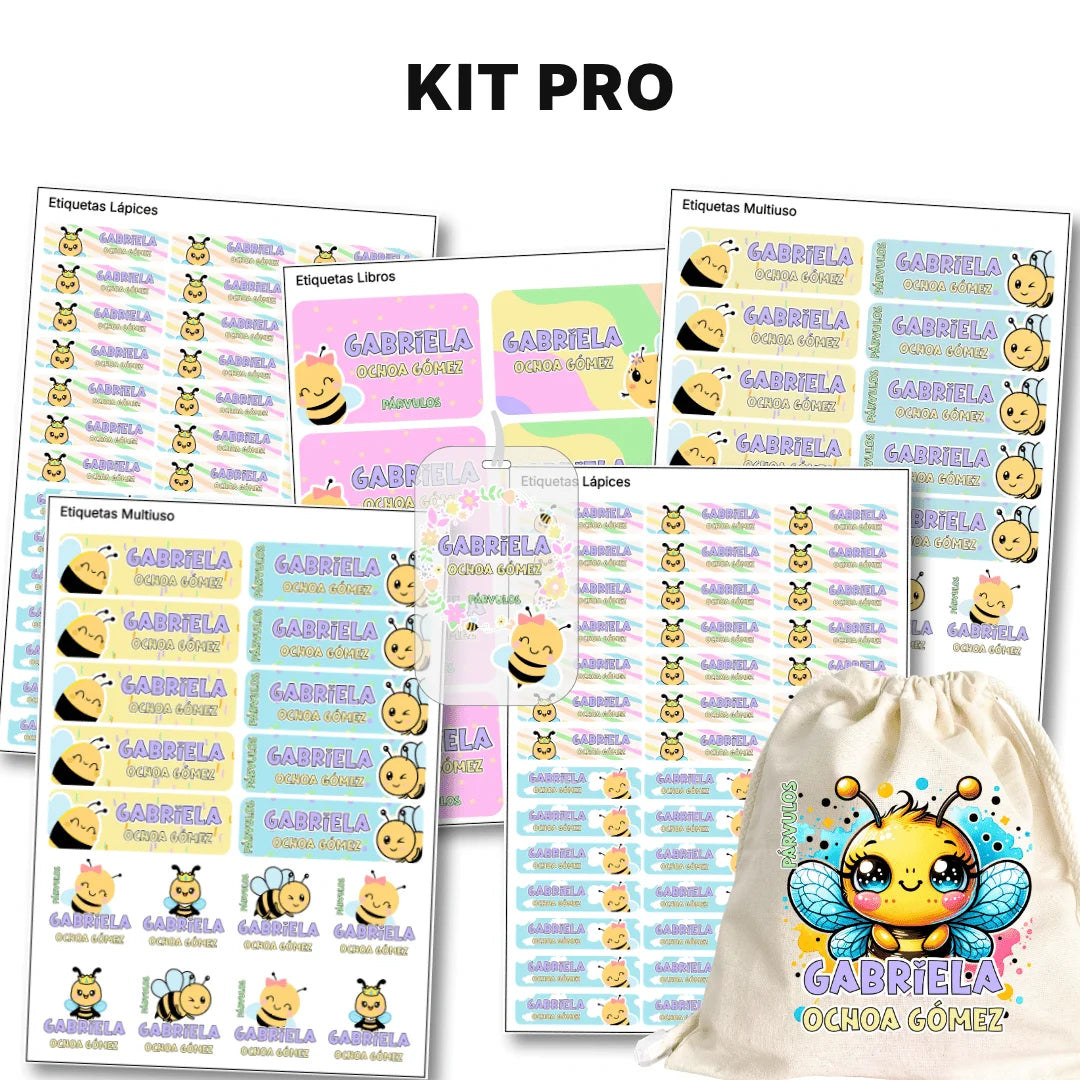 Abejita – Etiquetas Escolares Personalizadas