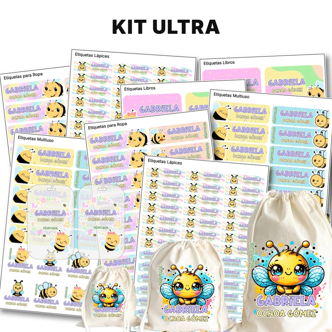 Abejita – Etiquetas Escolares Personalizadas