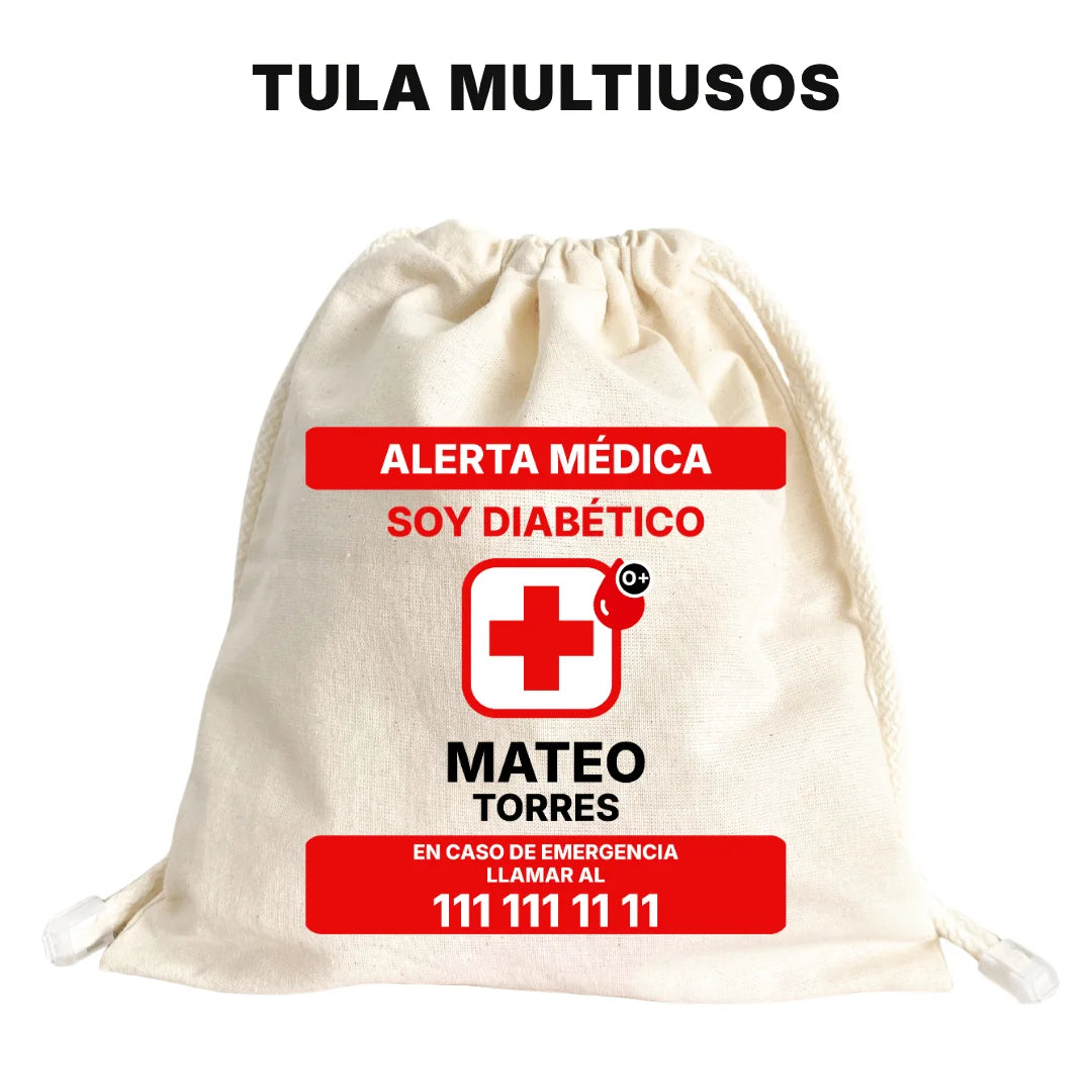 Diabetes – Etiquetas de Alerta Médica Personalizadas