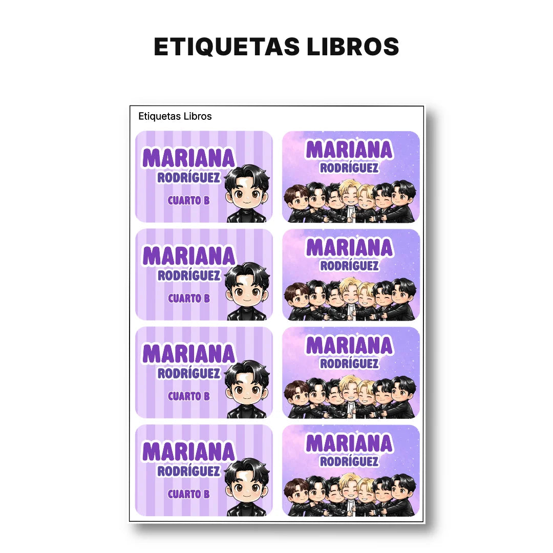 Army Universe – Etiquetas Escolares Personalizadas