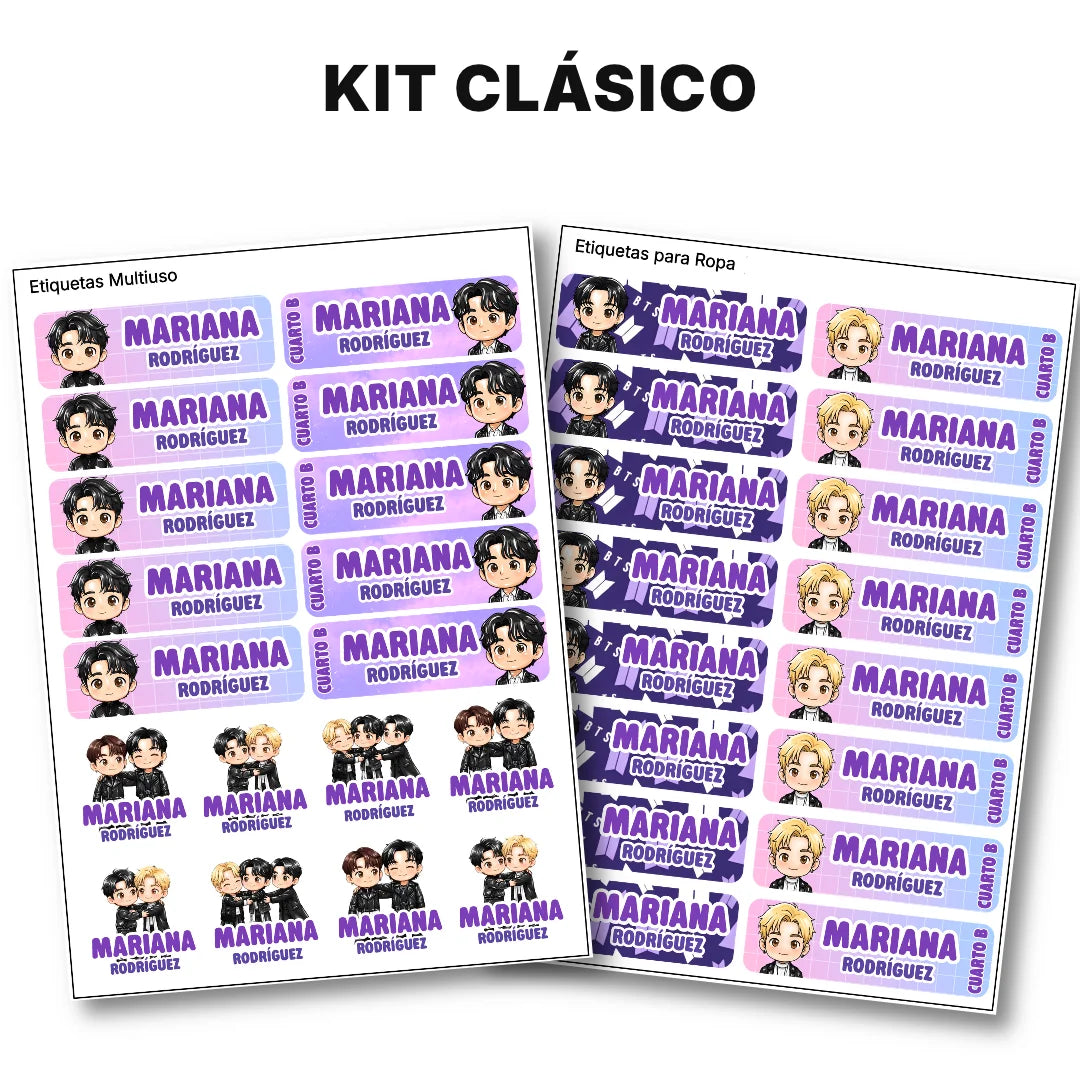Army Universe – Etiquetas Escolares Personalizadas