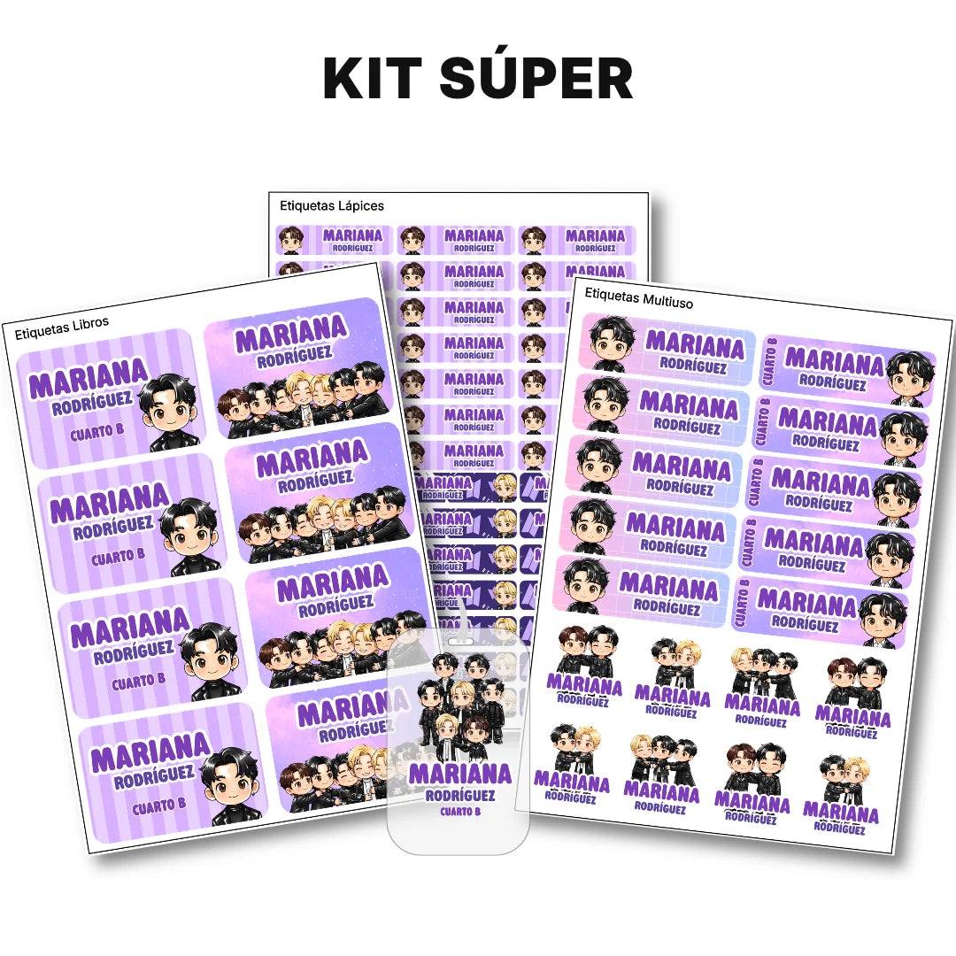 Army Universe – Etiquetas Escolares Personalizadas
