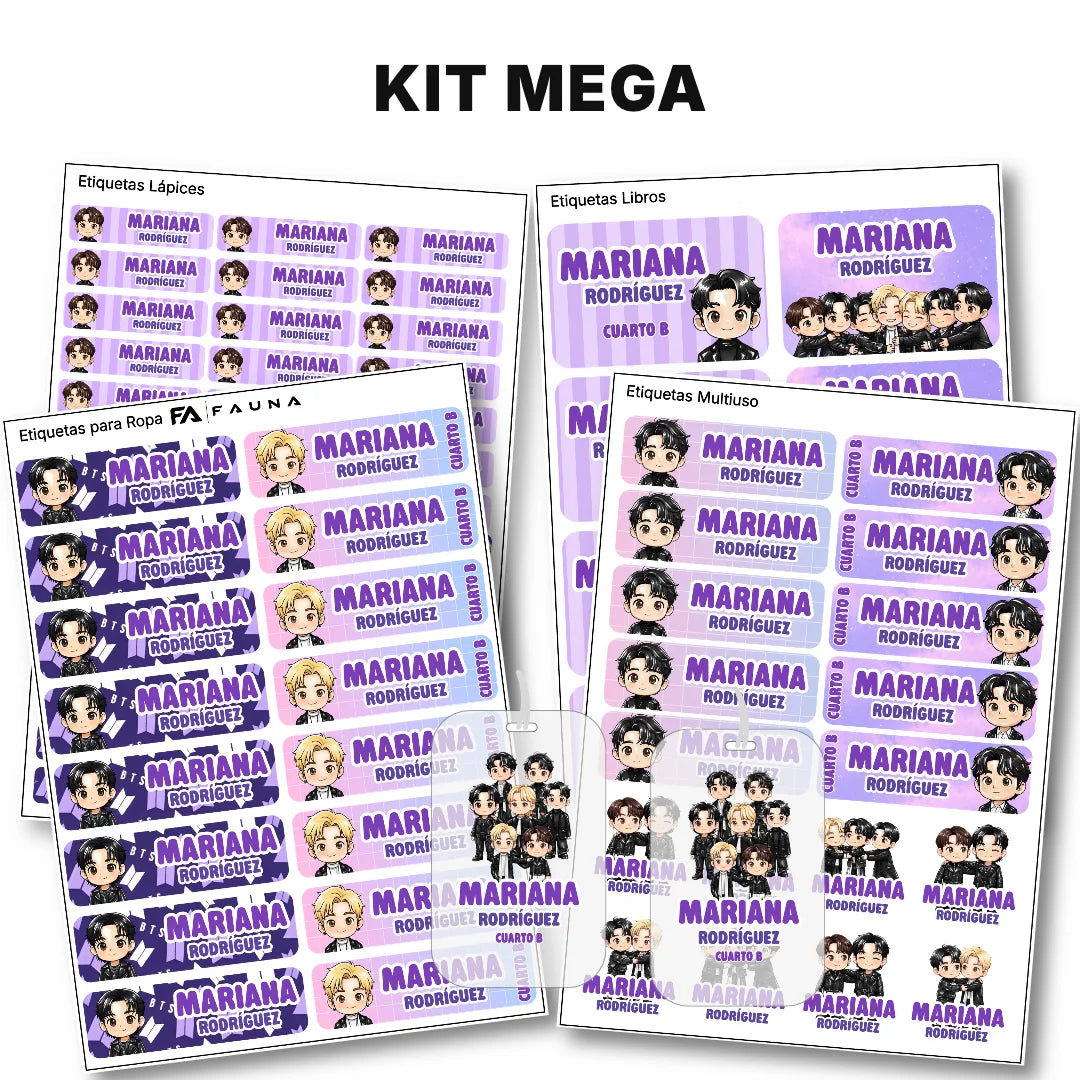 Army Universe – Etiquetas Escolares Personalizadas