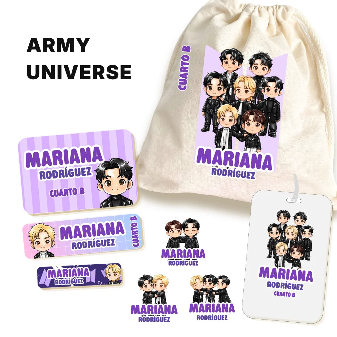 Army Universe – Etiquetas Escolares Personalizadas