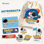 Astronauta 🚀 - Etiquetas Escolares Premium Personalizadas