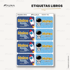 Astronauta 🚀 - Etiquetas Escolares Premium Personalizadas