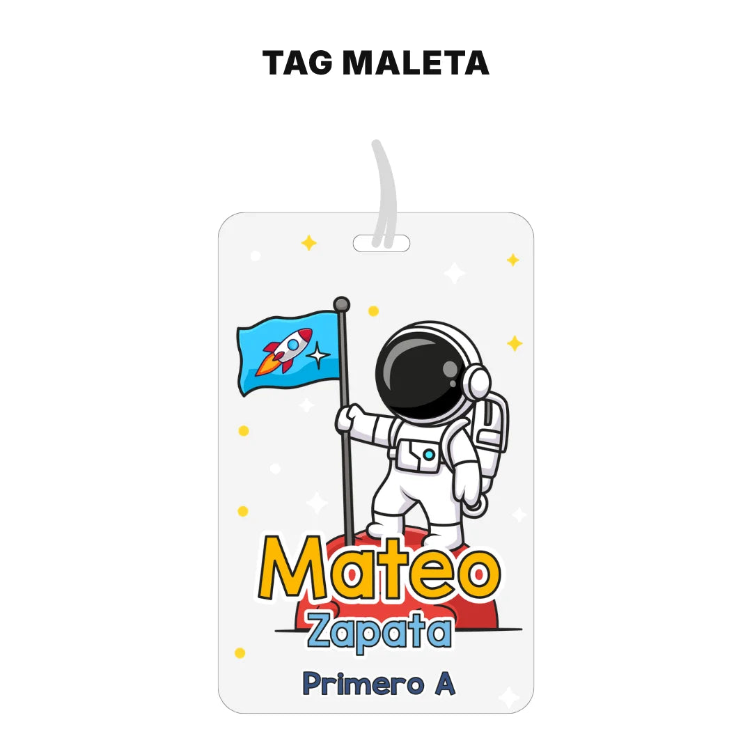 Astronauta – Etiquetas Escolares Personalizadas