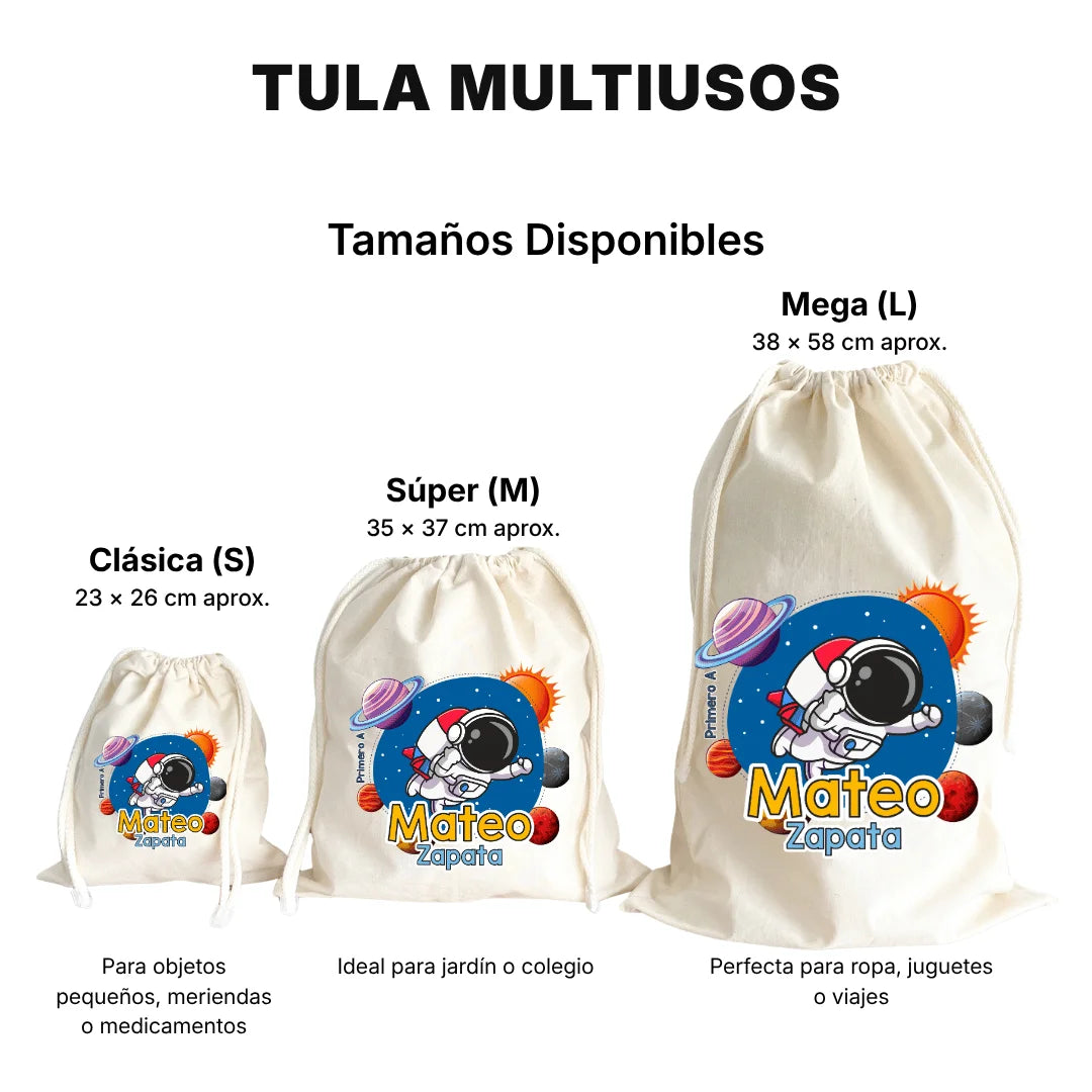 Astronauta – Tula Multiusos Personalizada